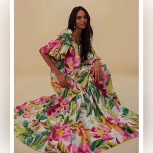 Farm rio painted flowers dress